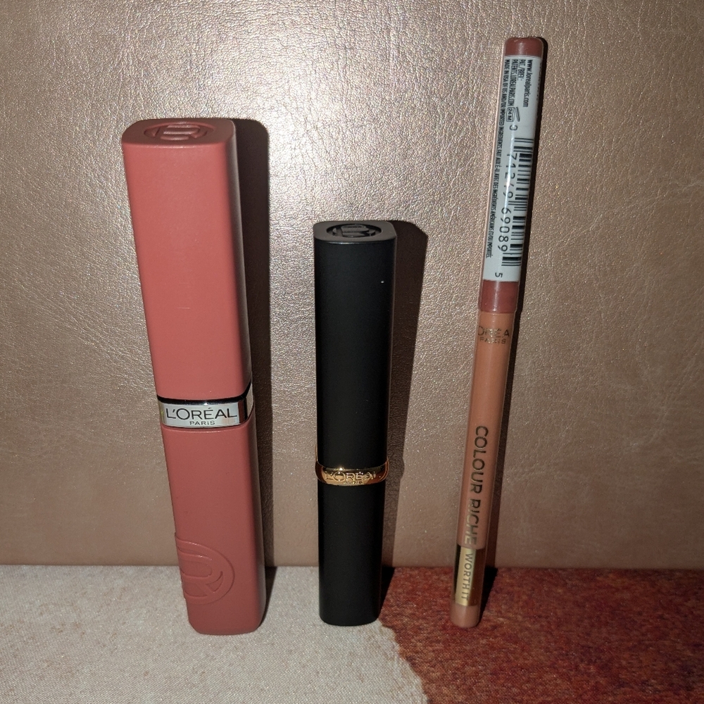 L'Oreal ColorRiche Lipstick 3pc Bundle - Shade 601 Worth It
